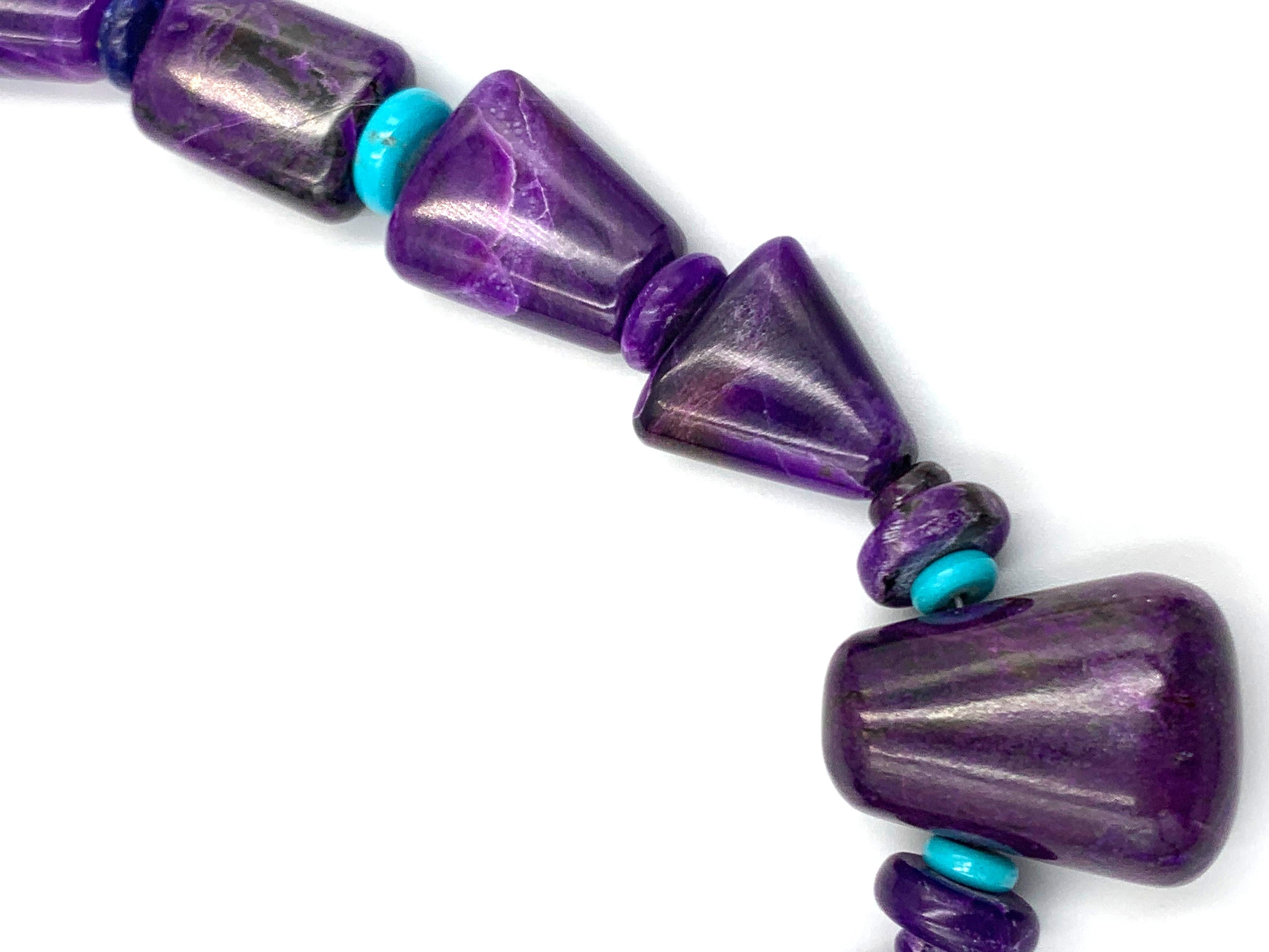 Collana di perline di Sugilite di Bruce Eckhardt in vendita 9