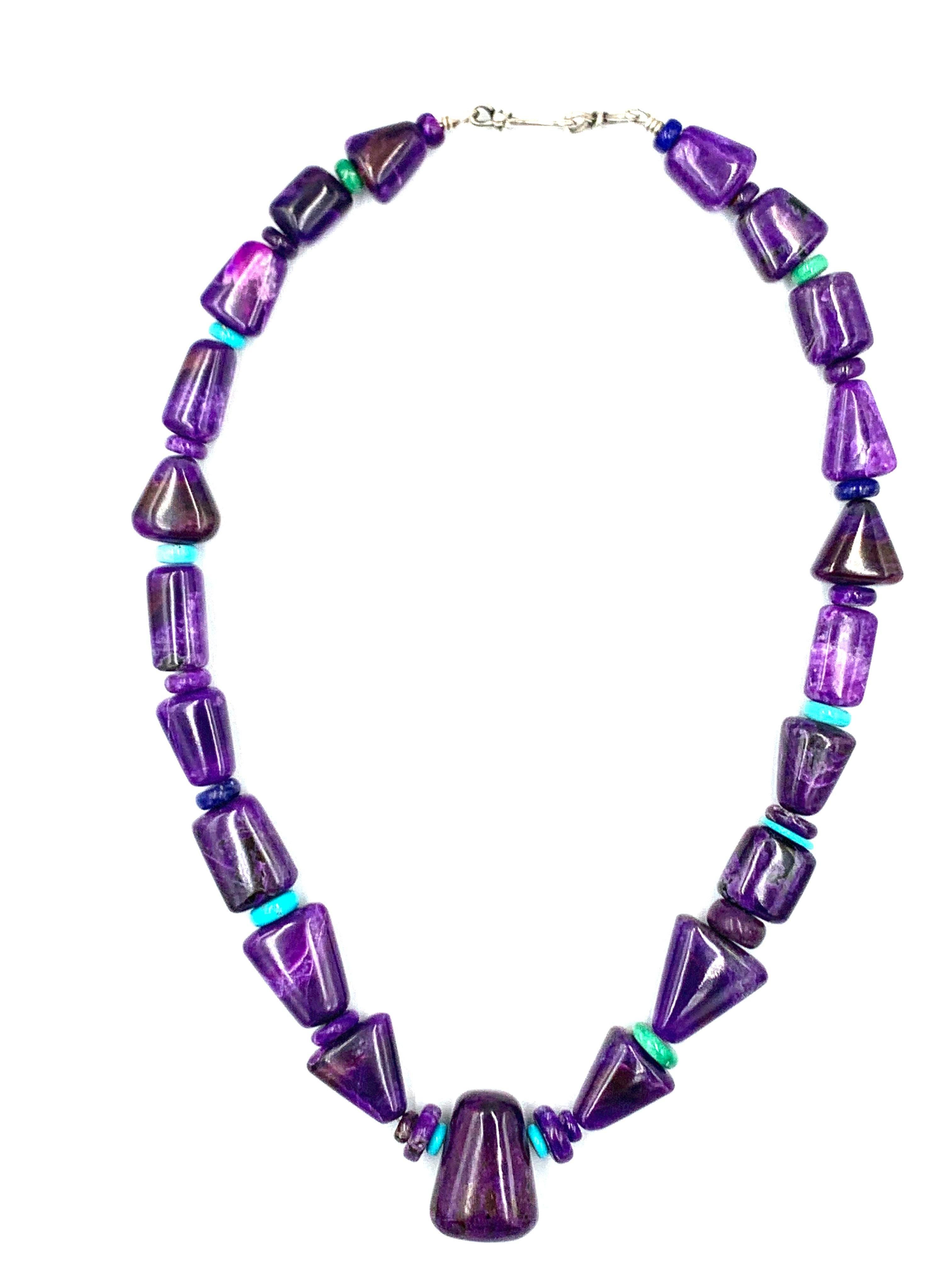 Collana di perline di Sugilite di Bruce Eckhardt in vendita 10