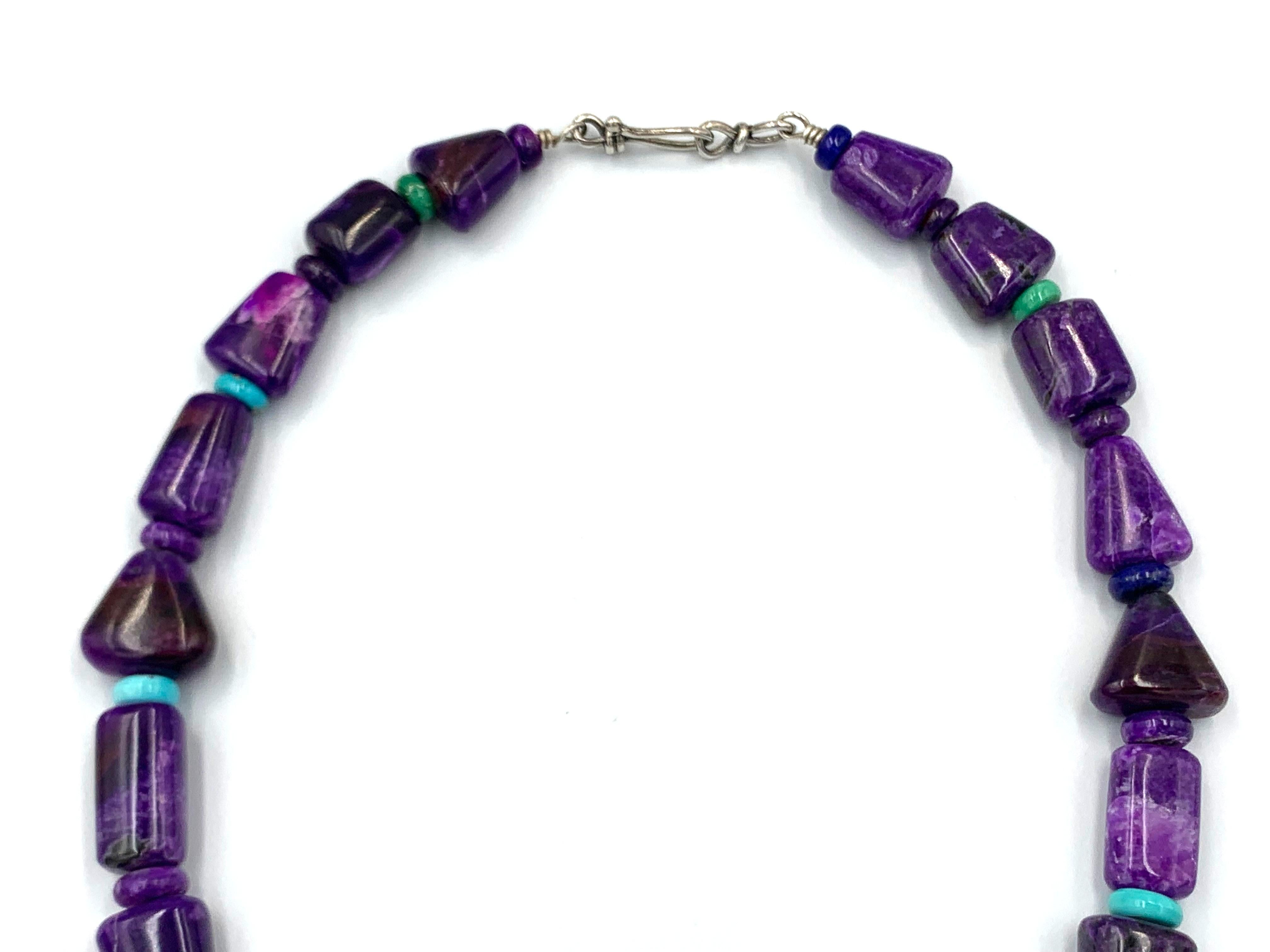 Collana di perline di Sugilite di Bruce Eckhardt in vendita 11