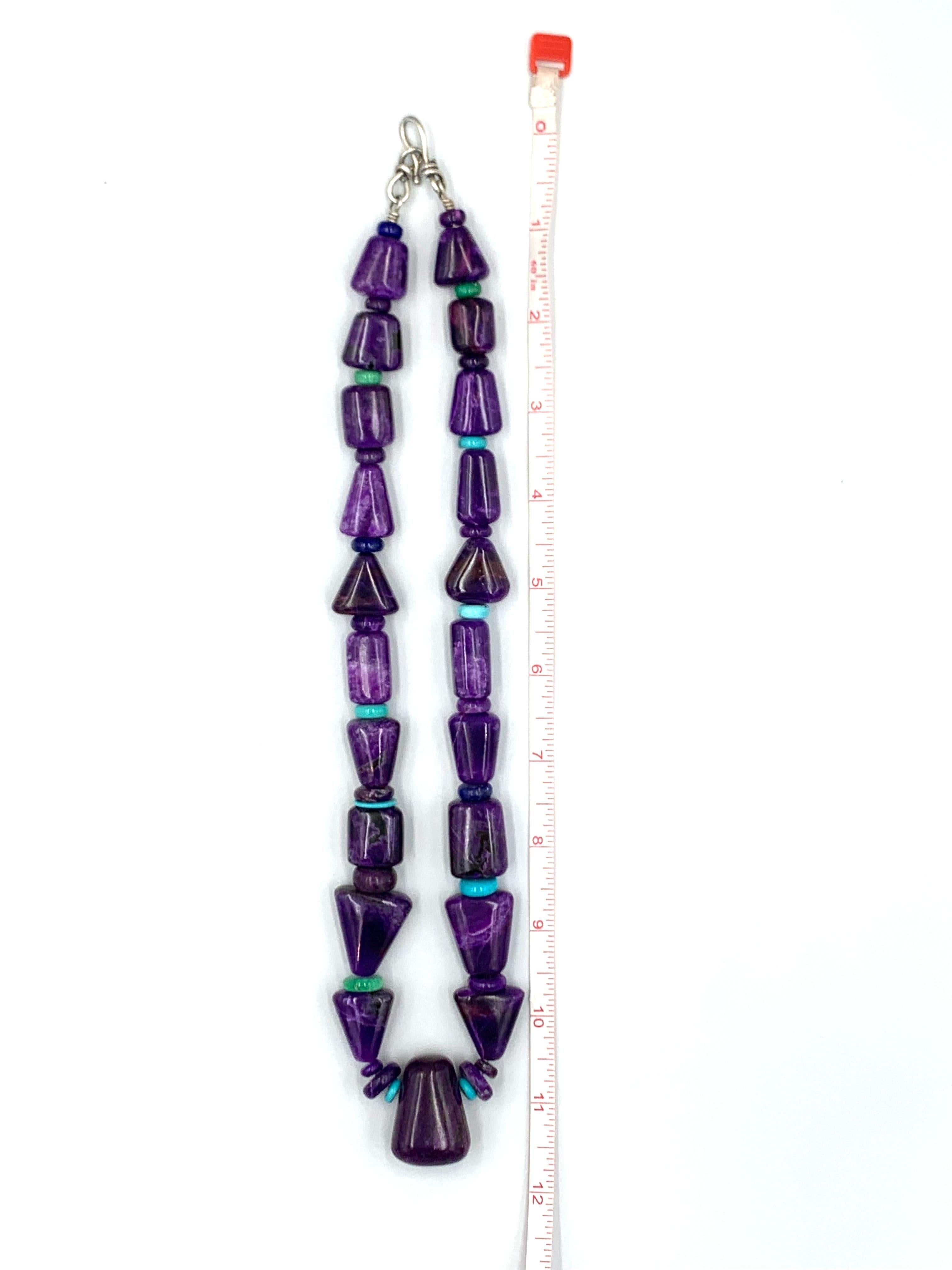 Collana di perline di Sugilite di Bruce Eckhardt in vendita 12