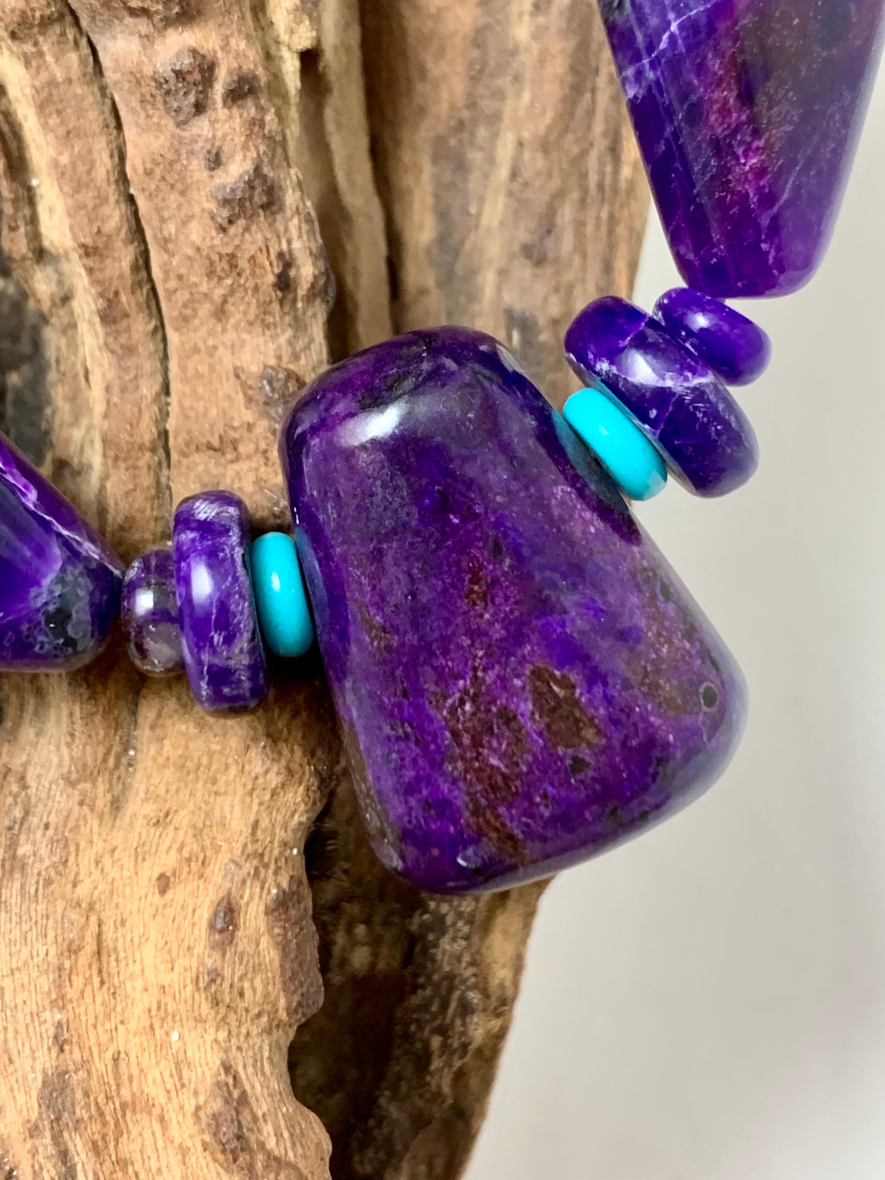 Collana di perline di Sugilite di Bruce Eckhardt In condizioni Nuovo in vendita a Scottsdale, AZ