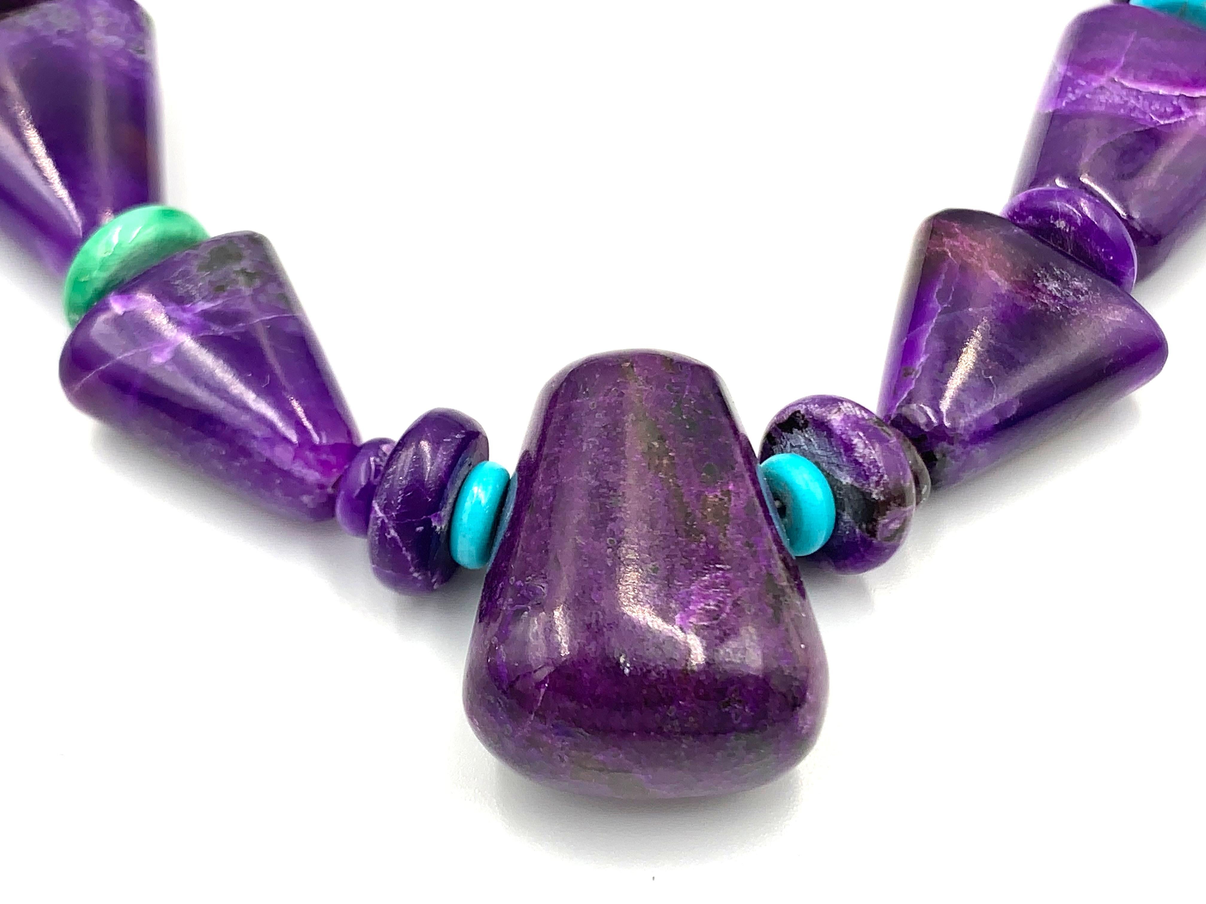 Collana di perline di Sugilite di Bruce Eckhardt in vendita 1
