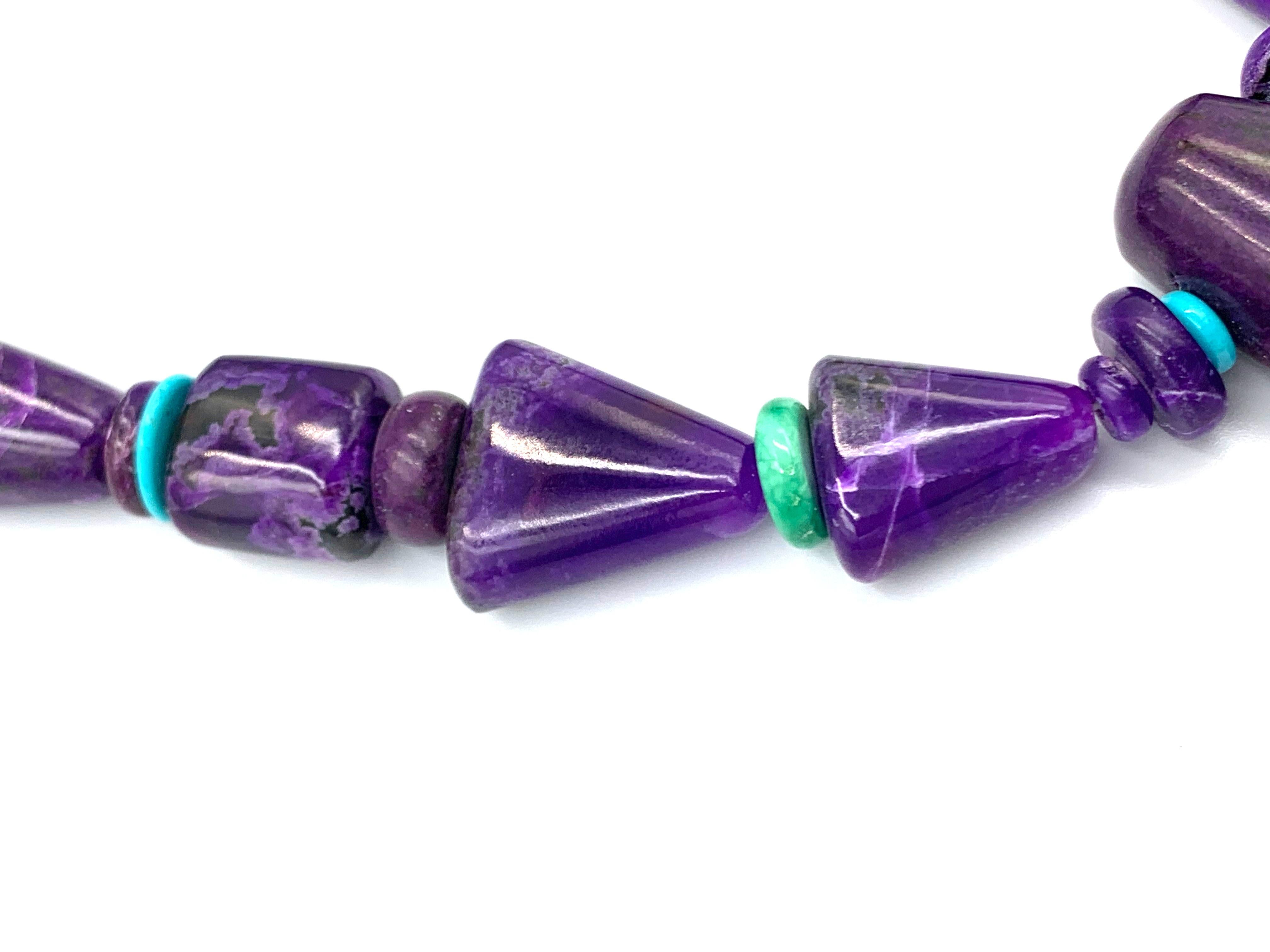 Collana di perline di Sugilite di Bruce Eckhardt in vendita 2
