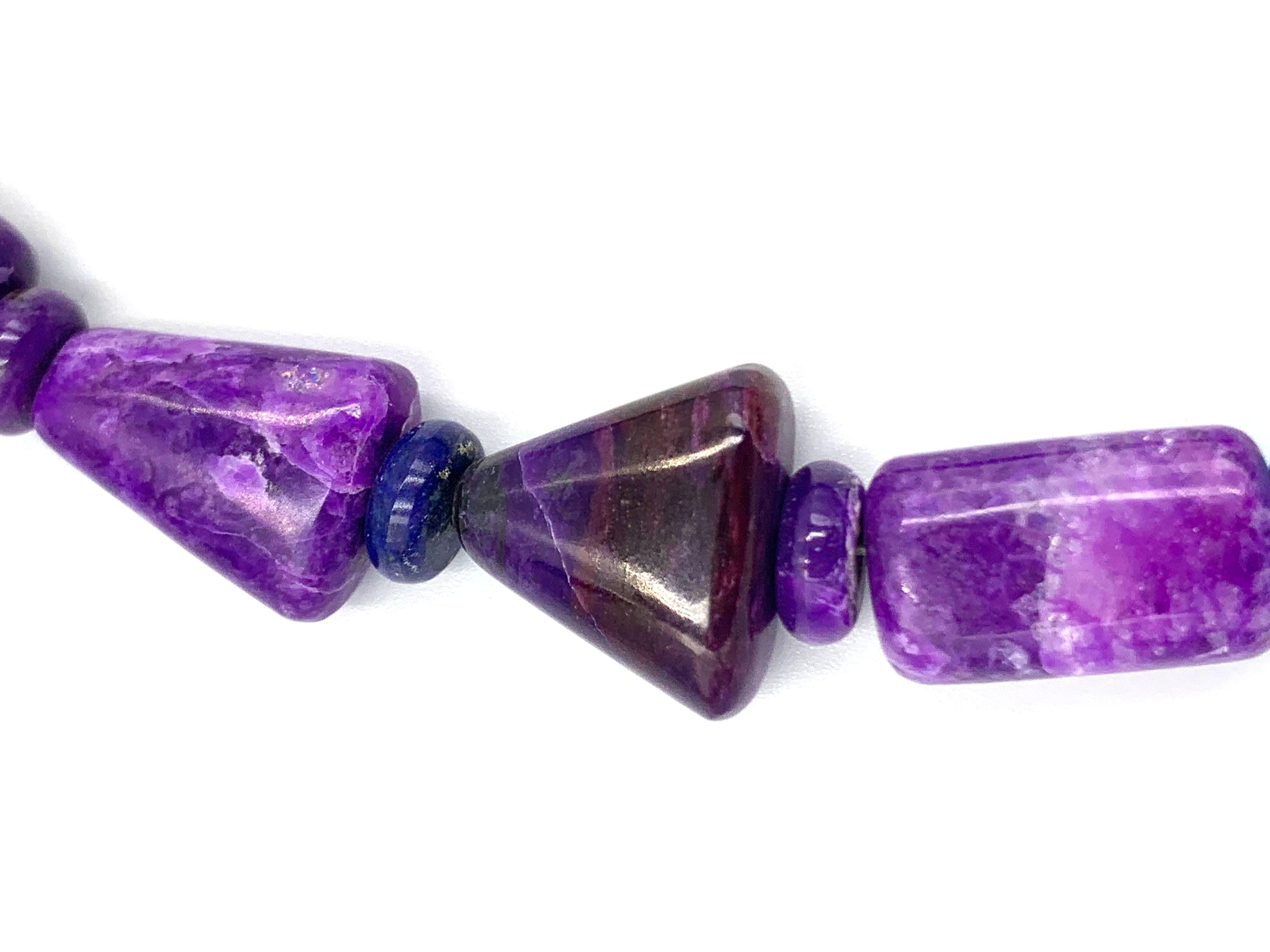 Collana di perline di Sugilite di Bruce Eckhardt in vendita 3
