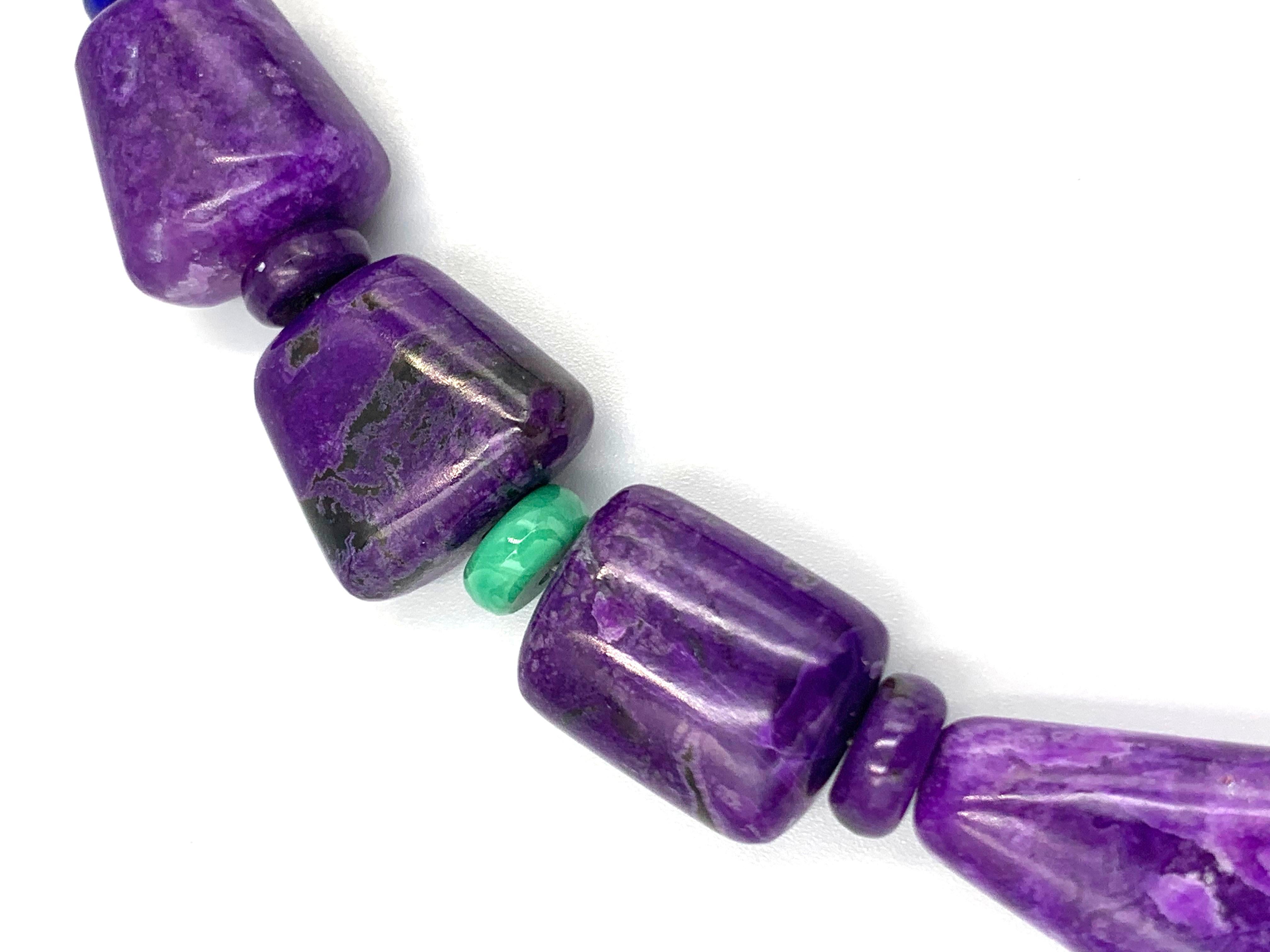 Collana di perline di Sugilite di Bruce Eckhardt in vendita 4