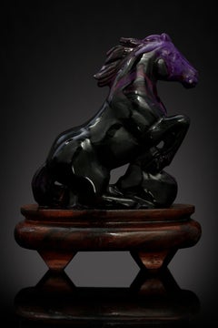 Sugilite Horse Carving