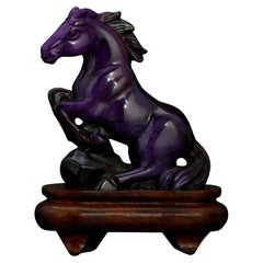 Sugilite Horse Carving