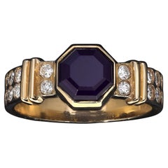 Rare Sugilite Reserve Collection: Sugilite Magnus Dux Ring 18k Gold