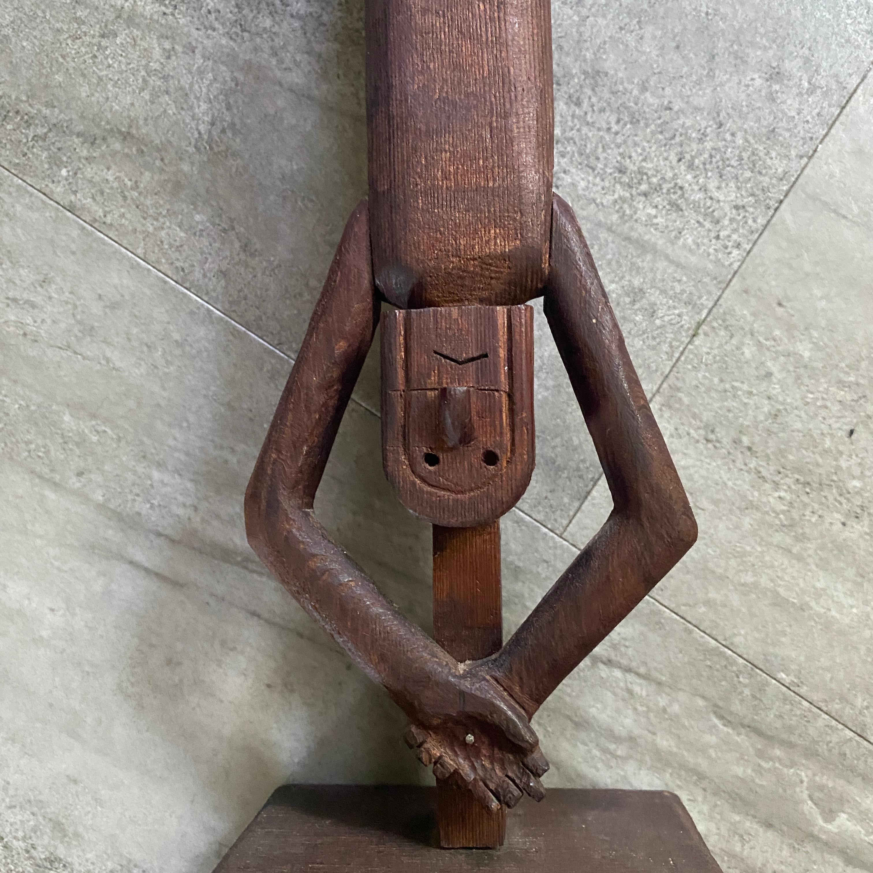 Jim Colclough learned to use traditional Ozark Mountain woodworking tools as a child in his father's blacksmith shop. When he was sixty-two (after his wife had died, and he had retired), Colclough began to carve seriously, creating hundreds of