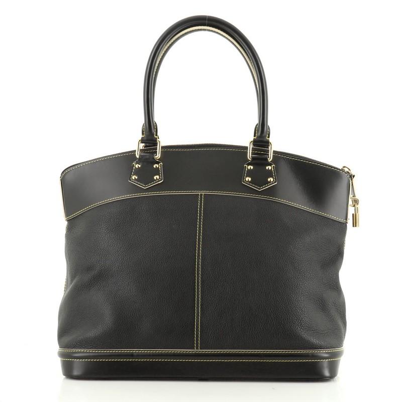 Suhali Lockit Handbag Leather GM (Schwarz)