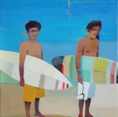 SURFERS ON THE BEACH