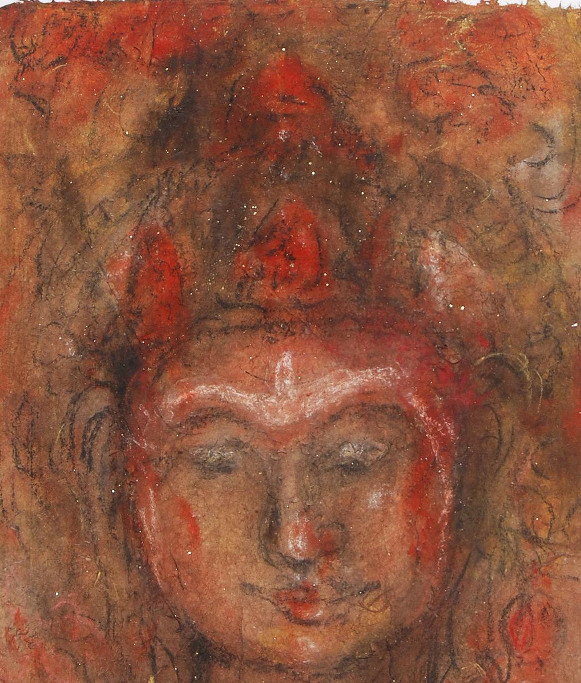 oil pastel buddha