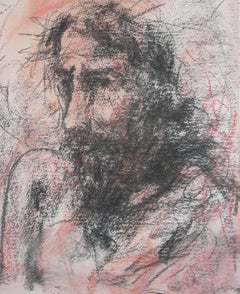 Christ, Symbolic of the Pain & Torture, Mixed Media, Pink, Black "In Stock"