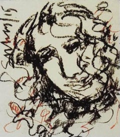 Radha, Figurativo, carboncino e pastello del maestro artista indiano Suhas Roy "In stock"
