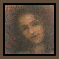 Radha, Figurative, Soft Dry Pastel on Paper by Modern Artist Suhas Roy"In Stock"