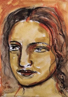Radha, Watercolour on Paper by Modern Artist Suhas Roy "In Stock"