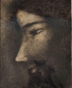 Christ, Dry Pastel on Paper by Indian Modern Artist Suhas Roy "In Stock"