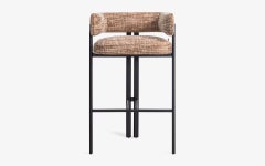 Silla de Bar Sui Con Pata de Metal Pintada Estática