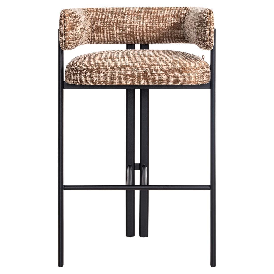 Sui Bar Chair With Static Painted Metal Leg For Sale