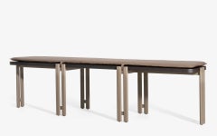 Sui Bench With Static Painted Metal Leg