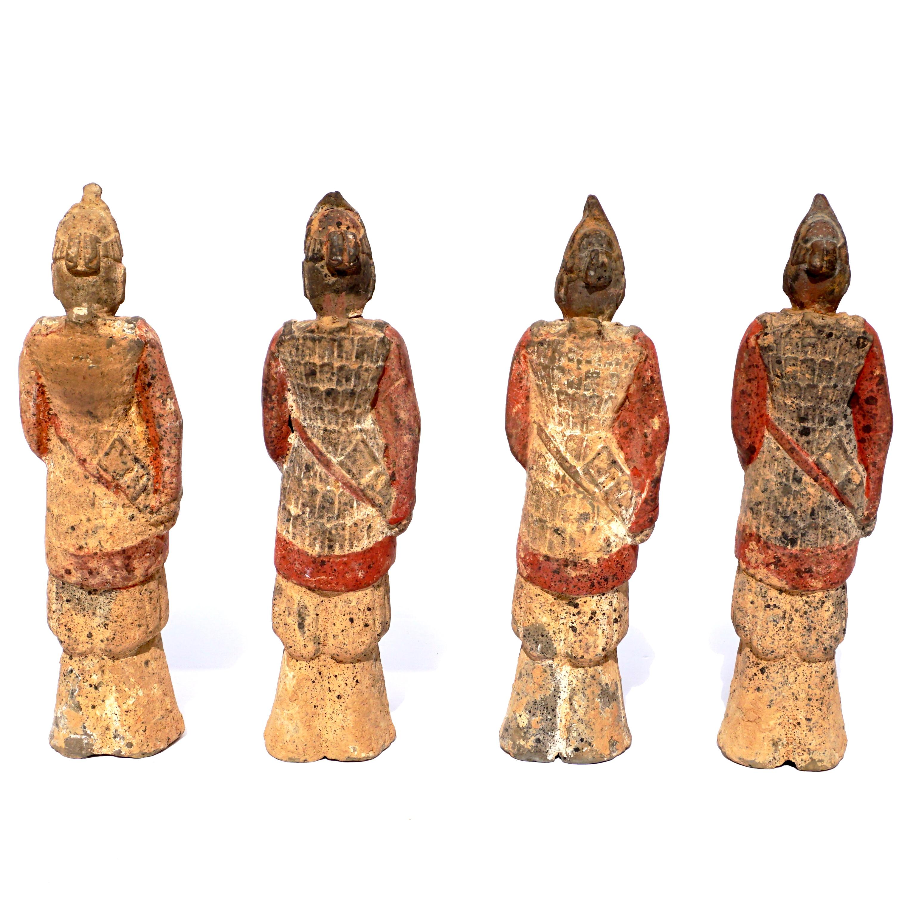 18th Century and Earlier Sui, Tang Dynasty Pottery Tomb Guards