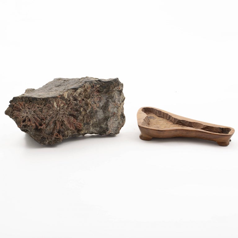 Suiseki Rocks Suiseki Rock-Stone on a Base of Wood, Japan For Sale at 1stDibs