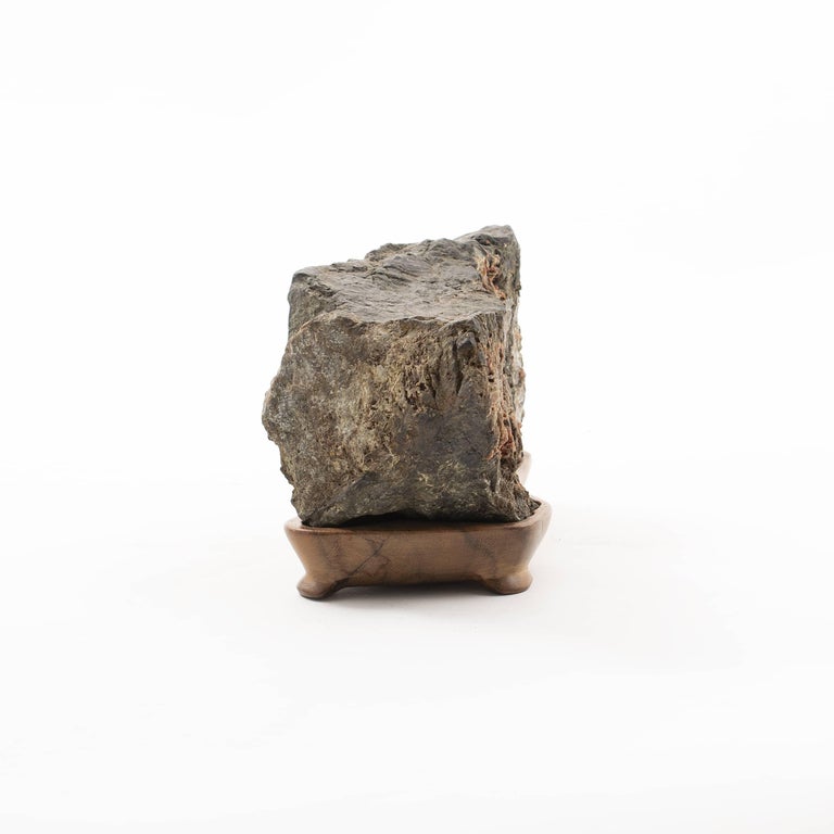Suiseki Rock-Stone on a Base of Wood, Japan For Sale at 1stDibs