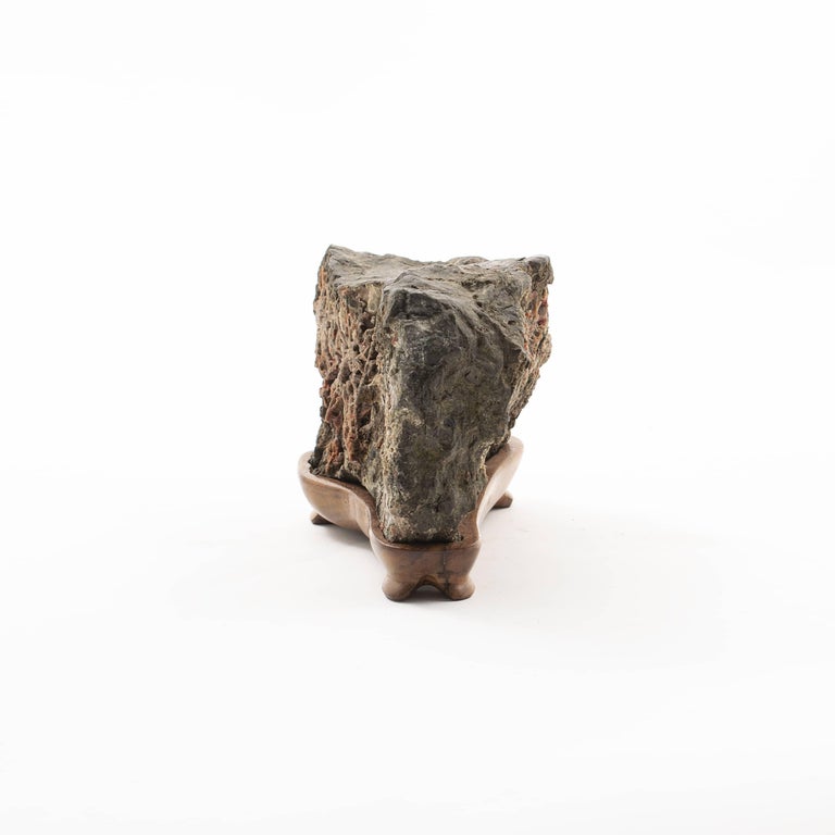 Suiseki Rocks Suiseki Rock-Stone on a Base of Wood, Japan For Sale at 1stDibs