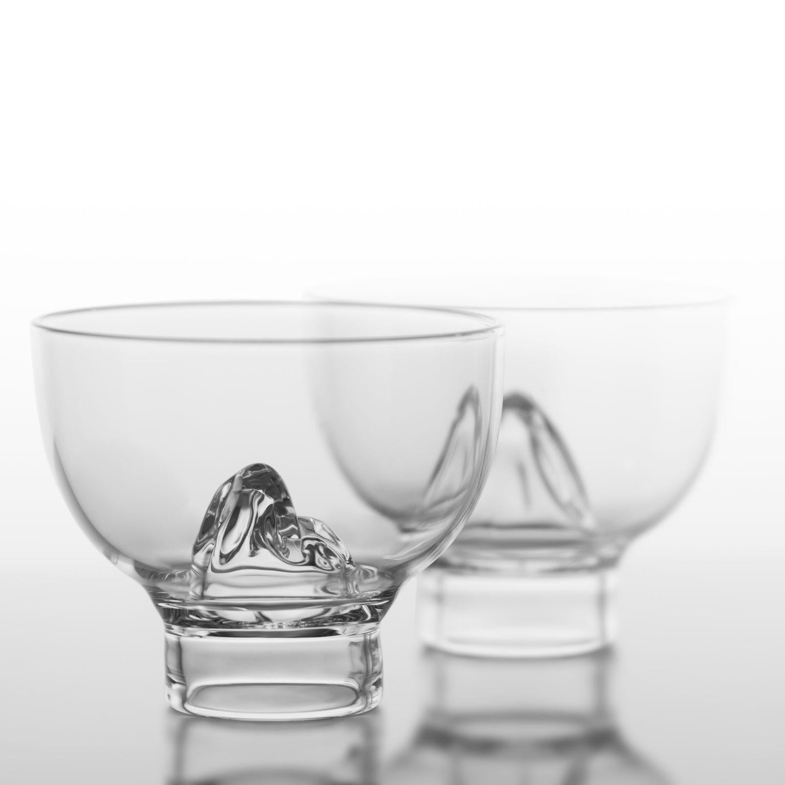 „Suiseki-Teekanne“ aus mundgeblasenem Glas  von Simone Crestani (Italienisch) im Angebot