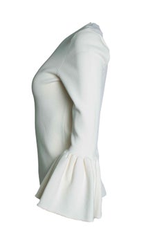 Suistudio, white Cooper bell sleeve top