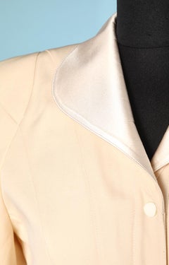 Anzug 1987 aus Wolle und Satin Thierry Mugler