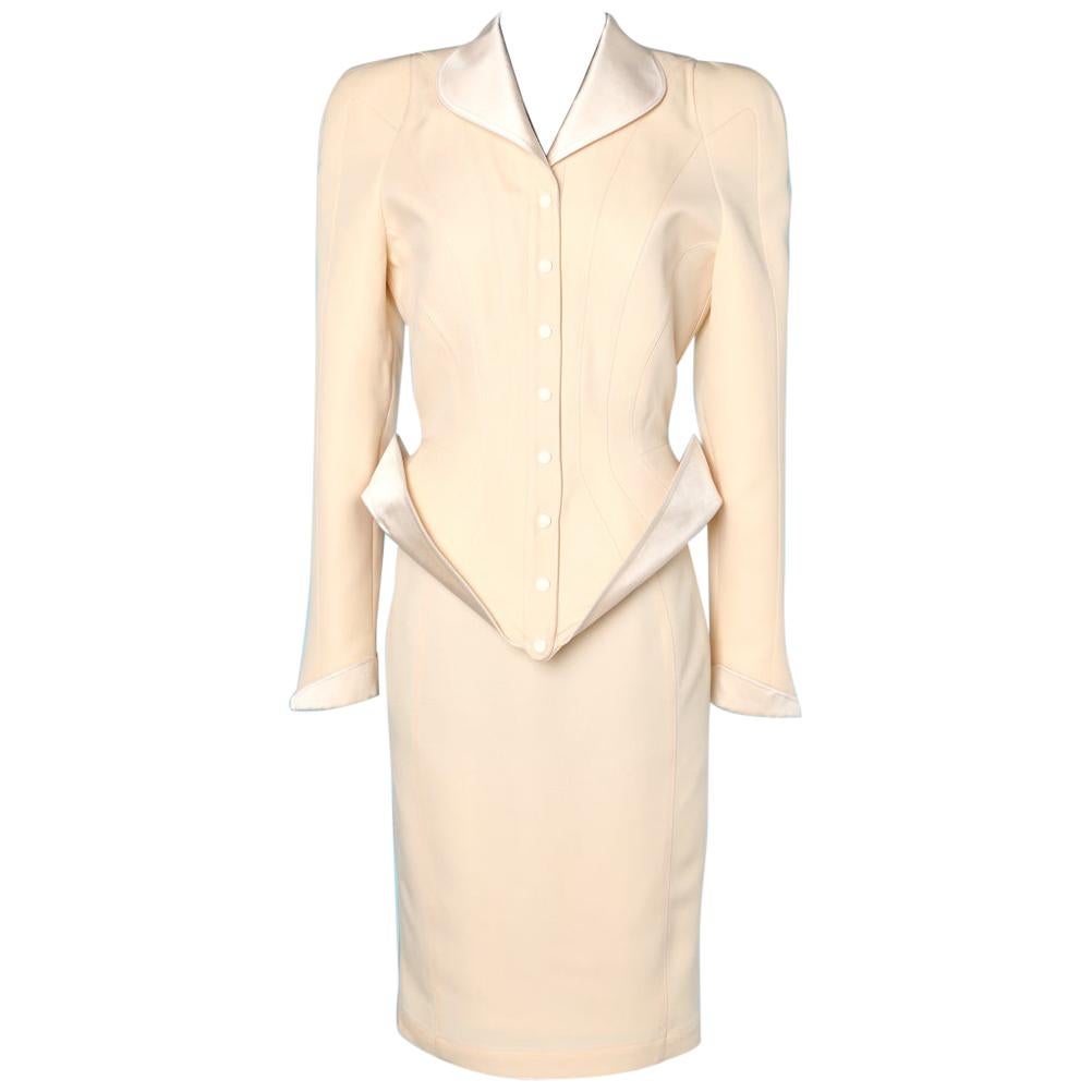 Thierry Mugler Suit White - 14 For Sale on 1stDibs Thierry Mugler Suit White - 14 For Sale on 1stDibs