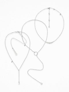 Suit Neck Necklace Set in 925 Sterling Silver & Freshwater Pearls by O Sh