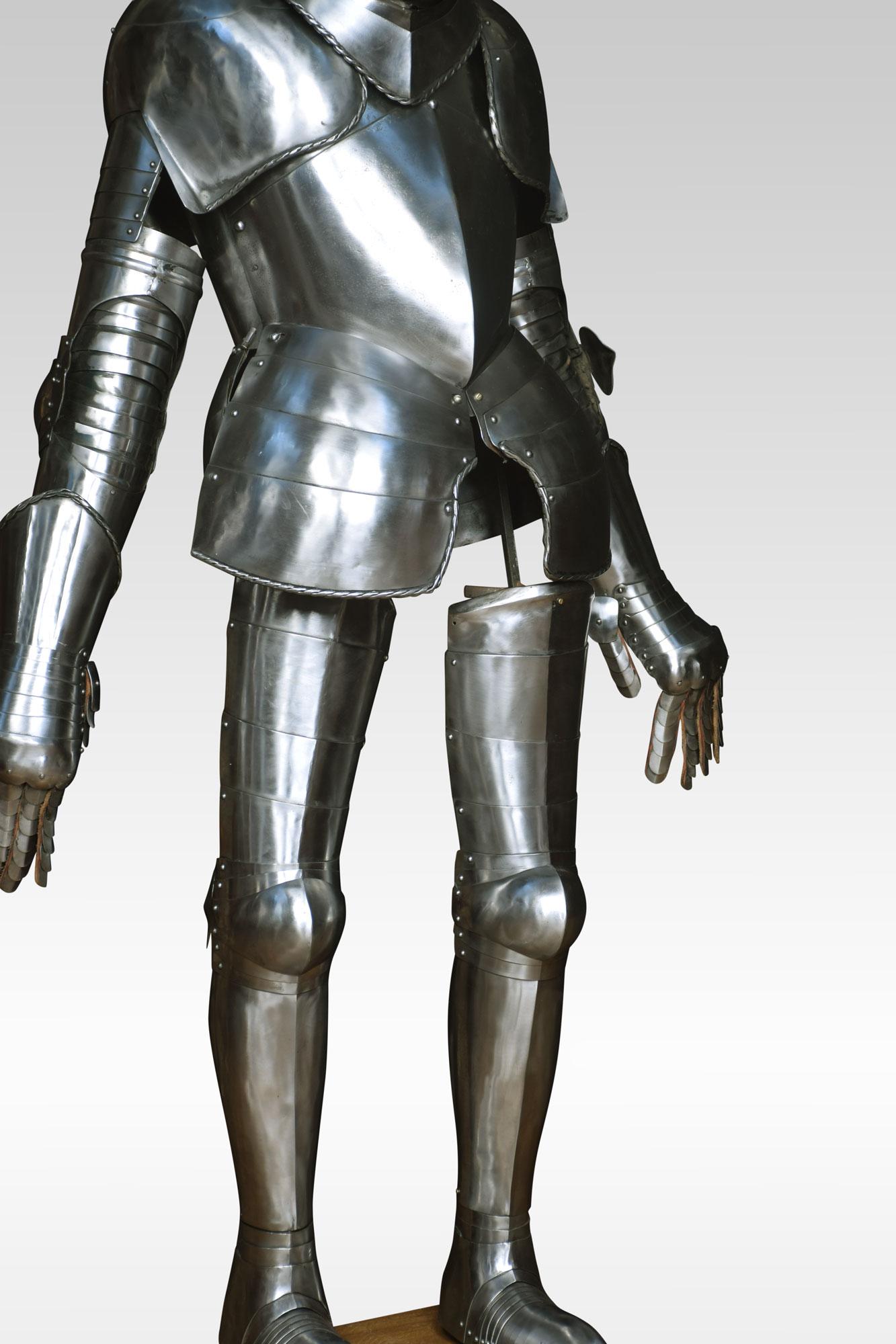 British Suit of 16th Century Style Armour For Sale