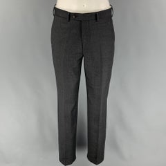 SUIT SUPPLY Size 36 Gray Textured Wool Notch Lapel Suit