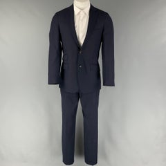 SUIT SUPPLY Size 36 Navy Wool Notch Lapel Suit