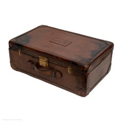 Suitcase Leather Gifted 1920 Ehofmann Dr John Vance Fitted Interior