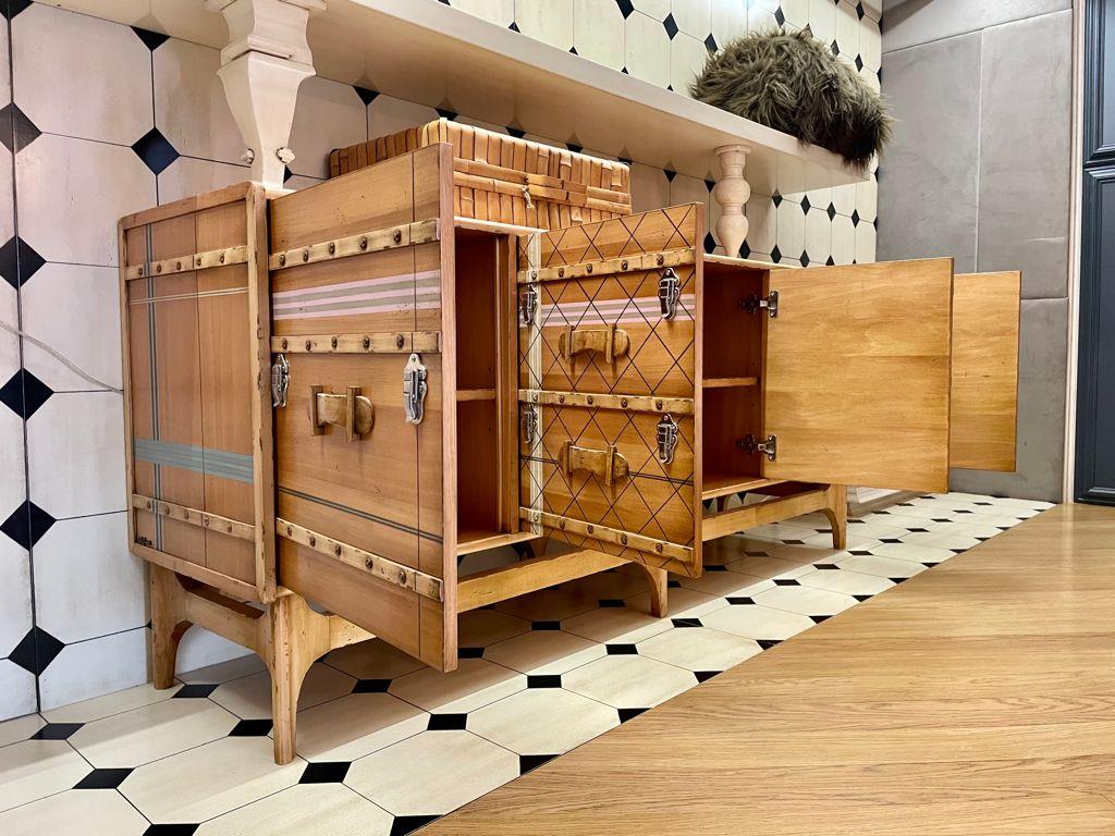 Suitcase Sideboard, Four Doors, by Lola Glamour For Sale 5