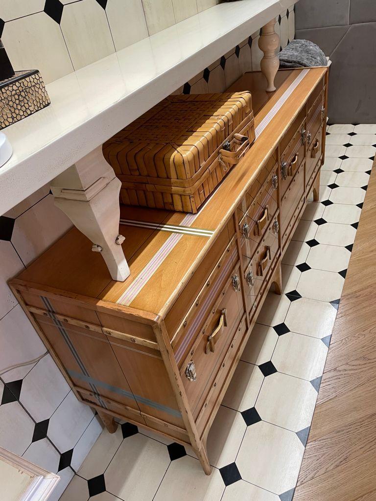 Post-Modern Suitcase Sideboard, Four Doors, by Lola Glamour For Sale