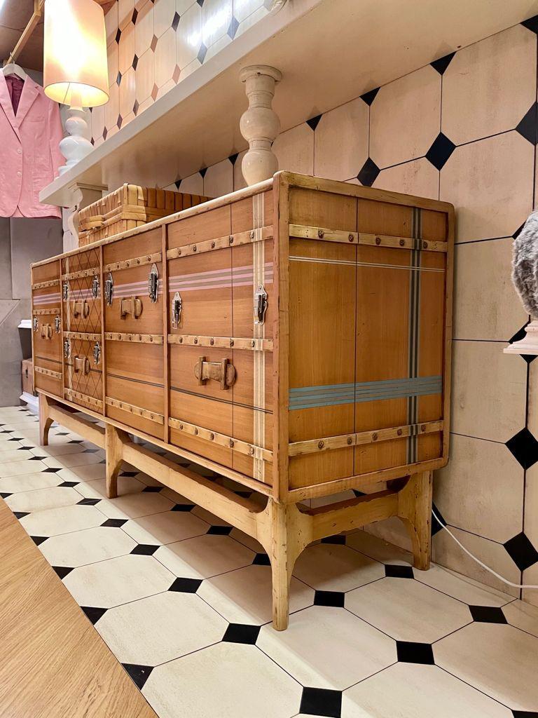 Suitcase Sideboard, Four Doors, by Lola Glamour In New Condition For Sale In Geneve, CH