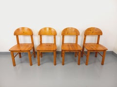 Suite di 4 sedie scandinave vintage Rainer Daumiller in spillo degli anni '70