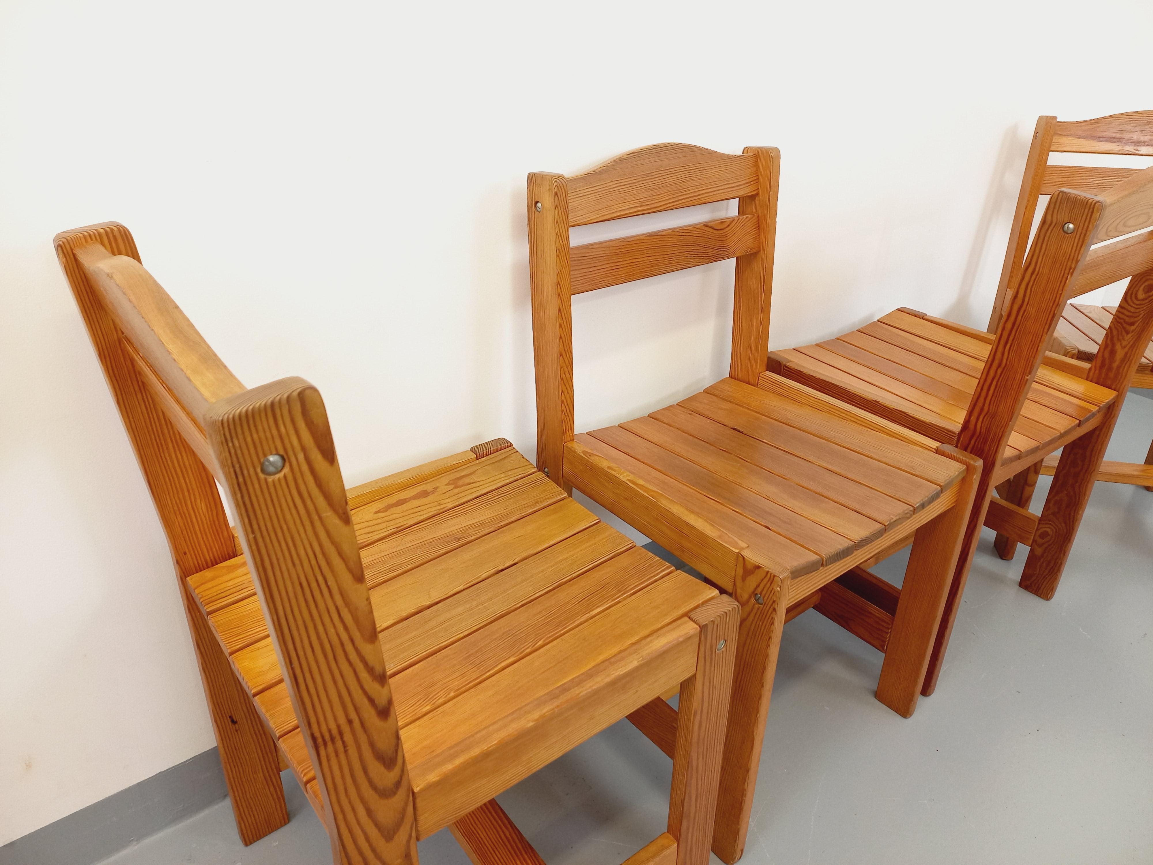 Suite von 4 Liegestühlen im Vintage-Stil aus den 70er Jahren im Angebot 4