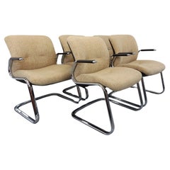 Conjunto de 5 muebles con cajones Steelcase Strafor en metal cromado y tejido