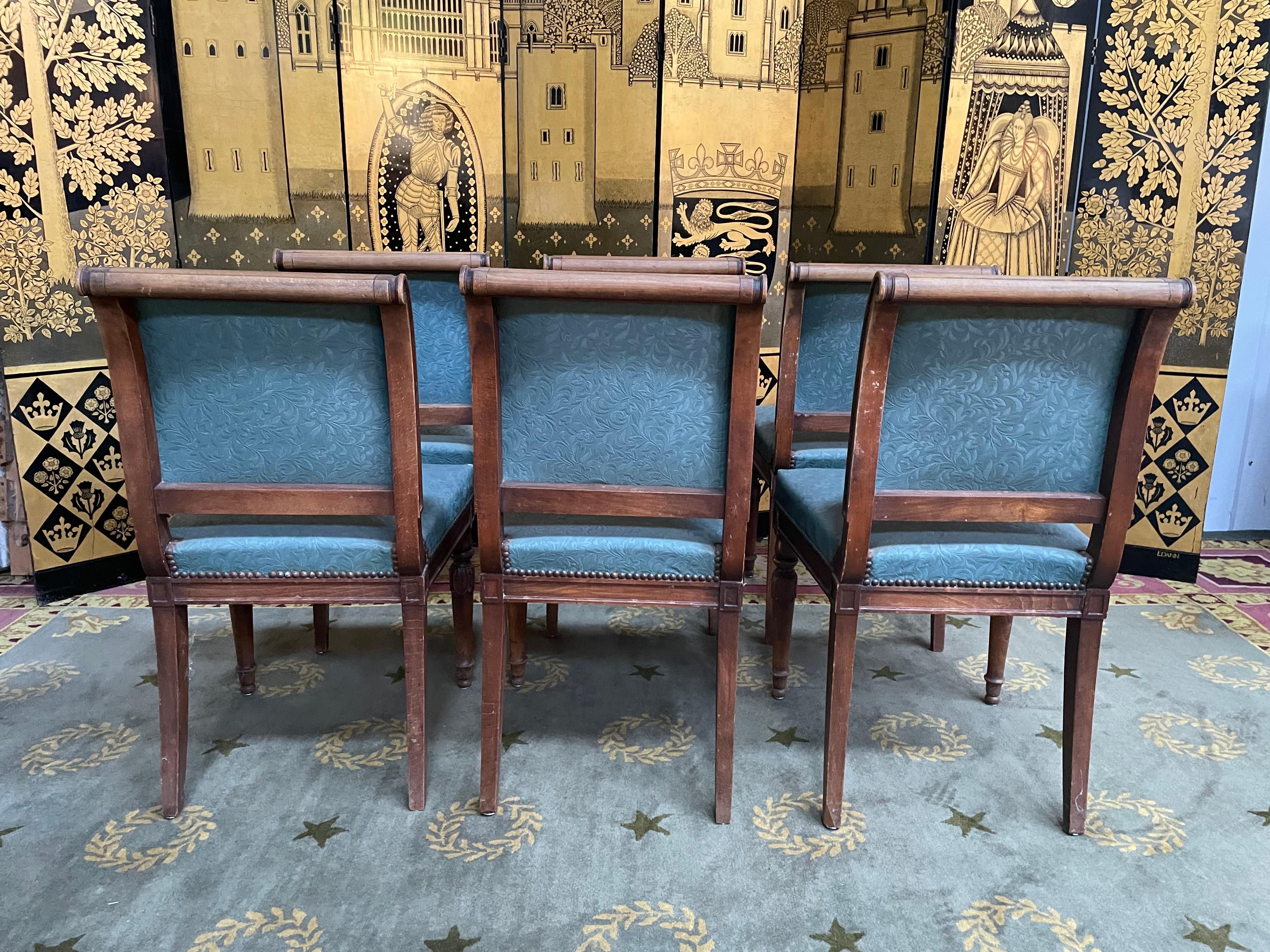 Suite de 6 chaises de style Louis XVI Abîmé - En vente à NAVILLY, FR