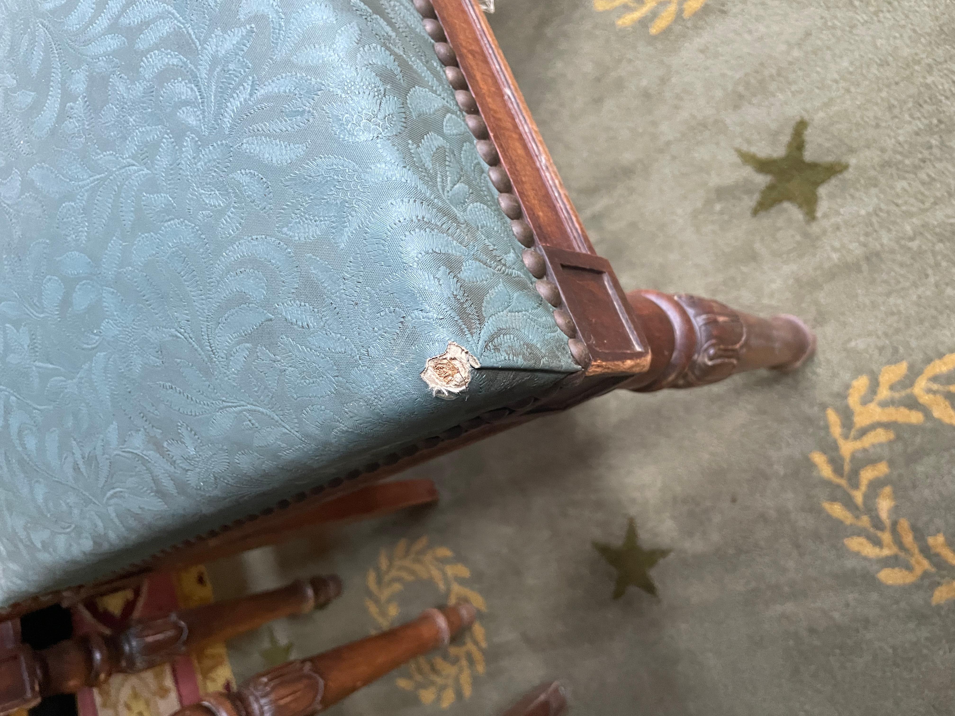 Fabric Suite de 6 Chaises de Style Louis XVI For Sale
