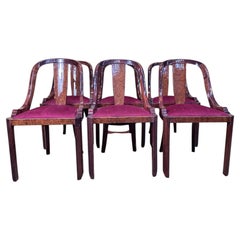 Set di 6 sedie a gondola in stile Art Déco