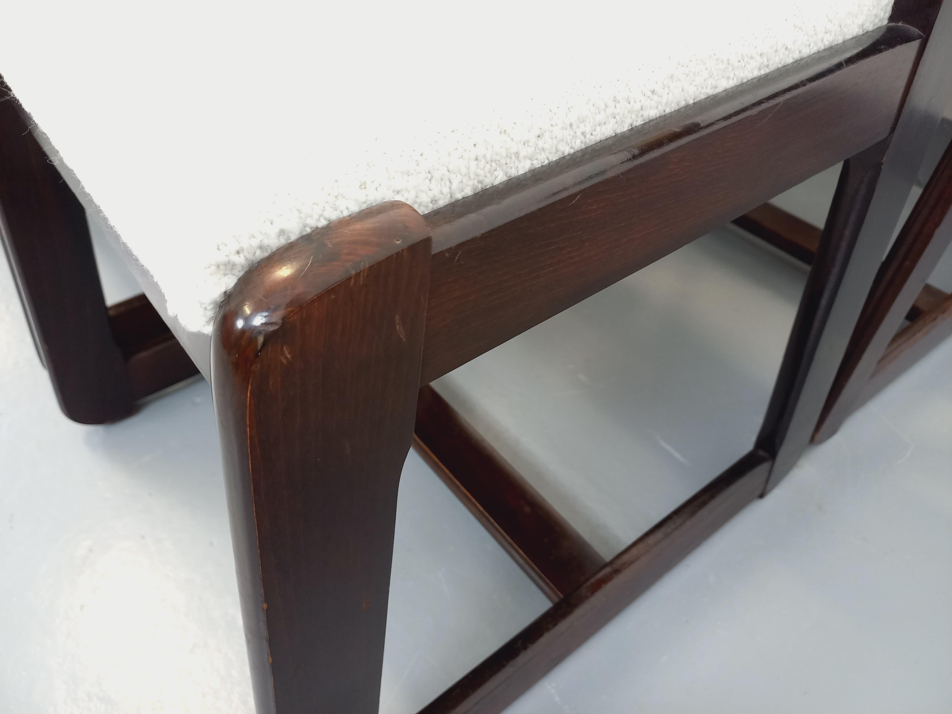Suite de 6 chaises italiennes traîneau vintage de Willy Rizzo pour Mario Sabot en vente 10
