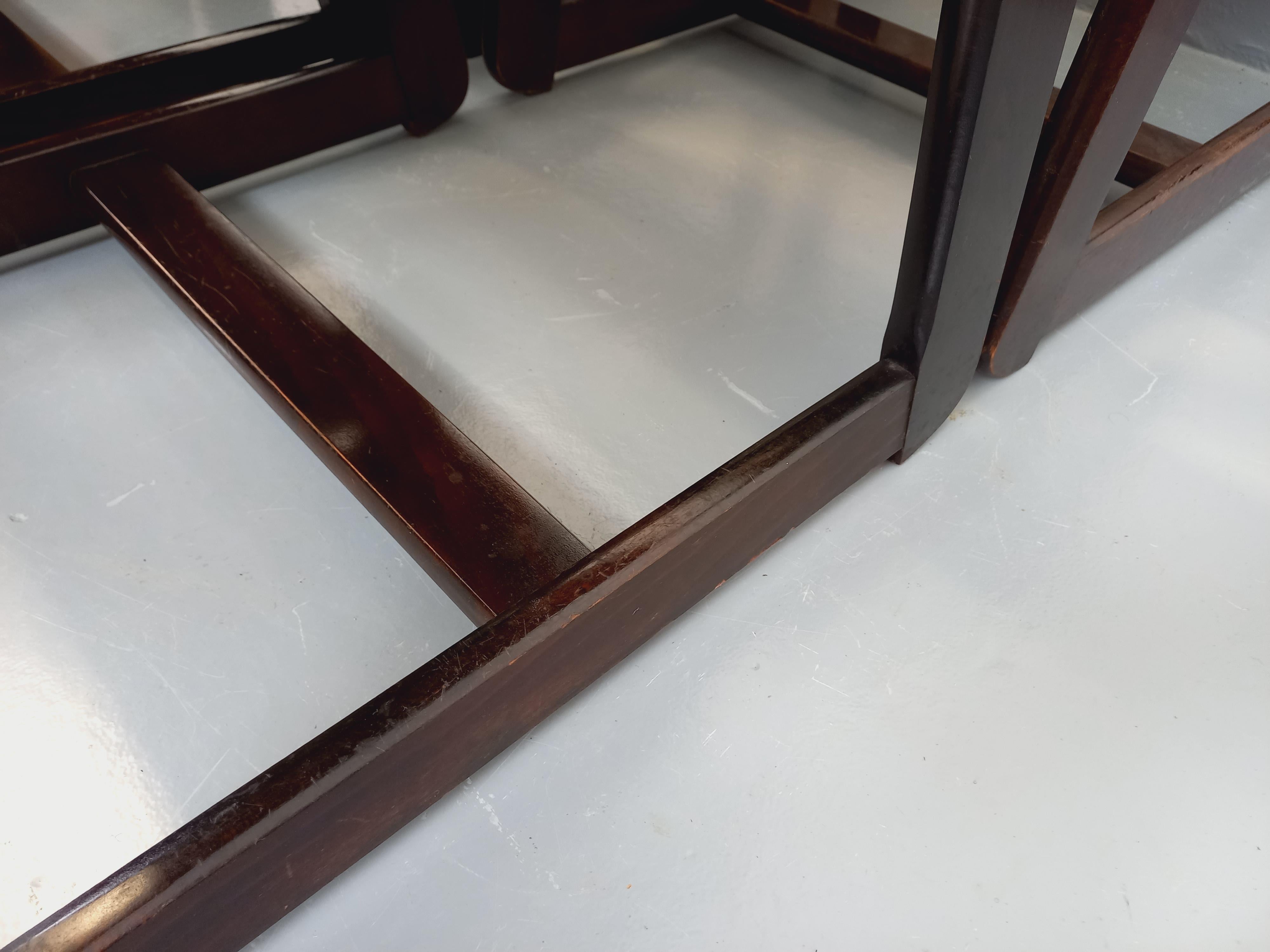 Suite de 6 chaises italiennes traîneau vintage de Willy Rizzo pour Mario Sabot en vente 11