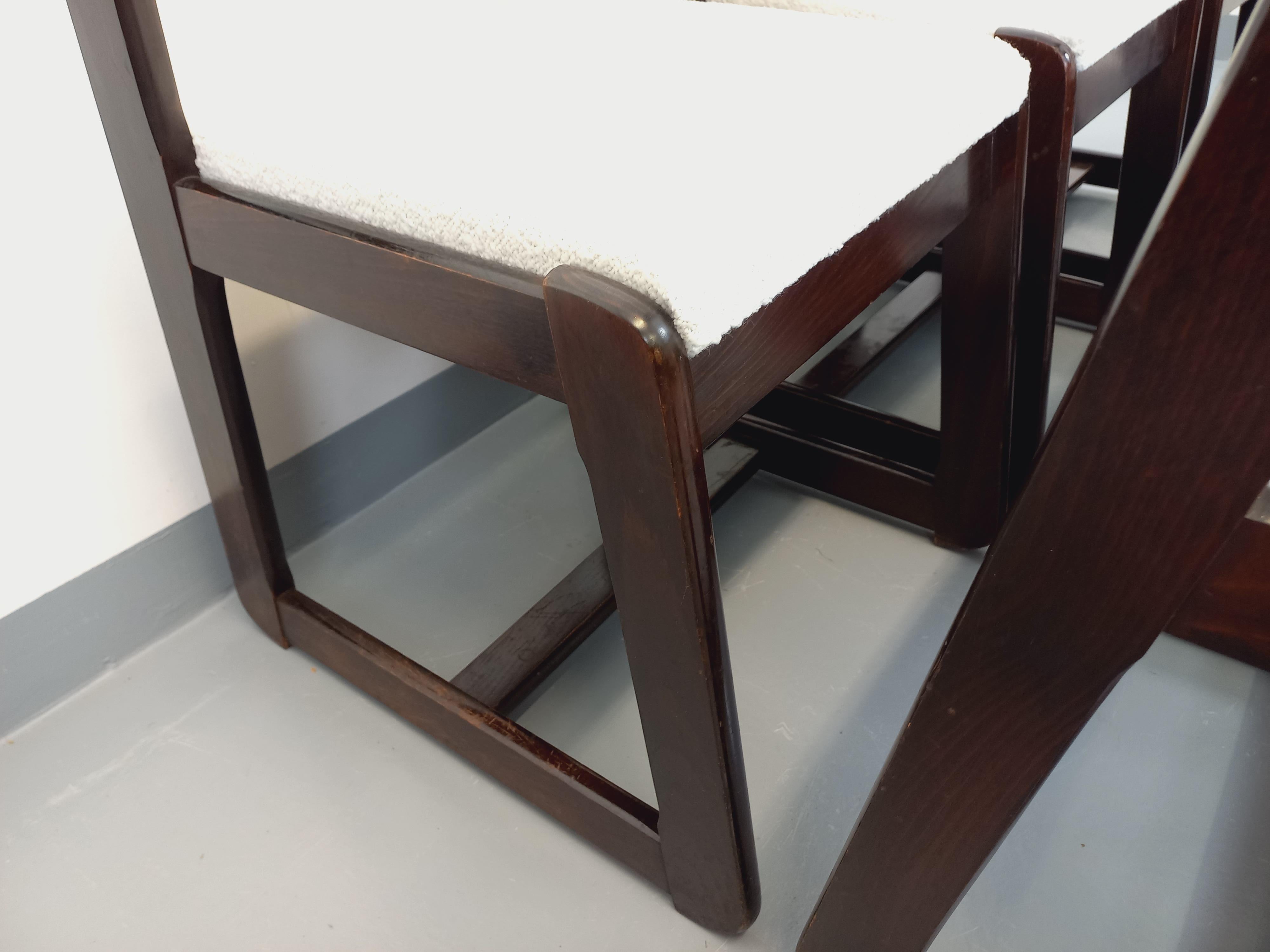 Suite de 6 chaises italiennes traîneau vintage de Willy Rizzo pour Mario Sabot en vente 14