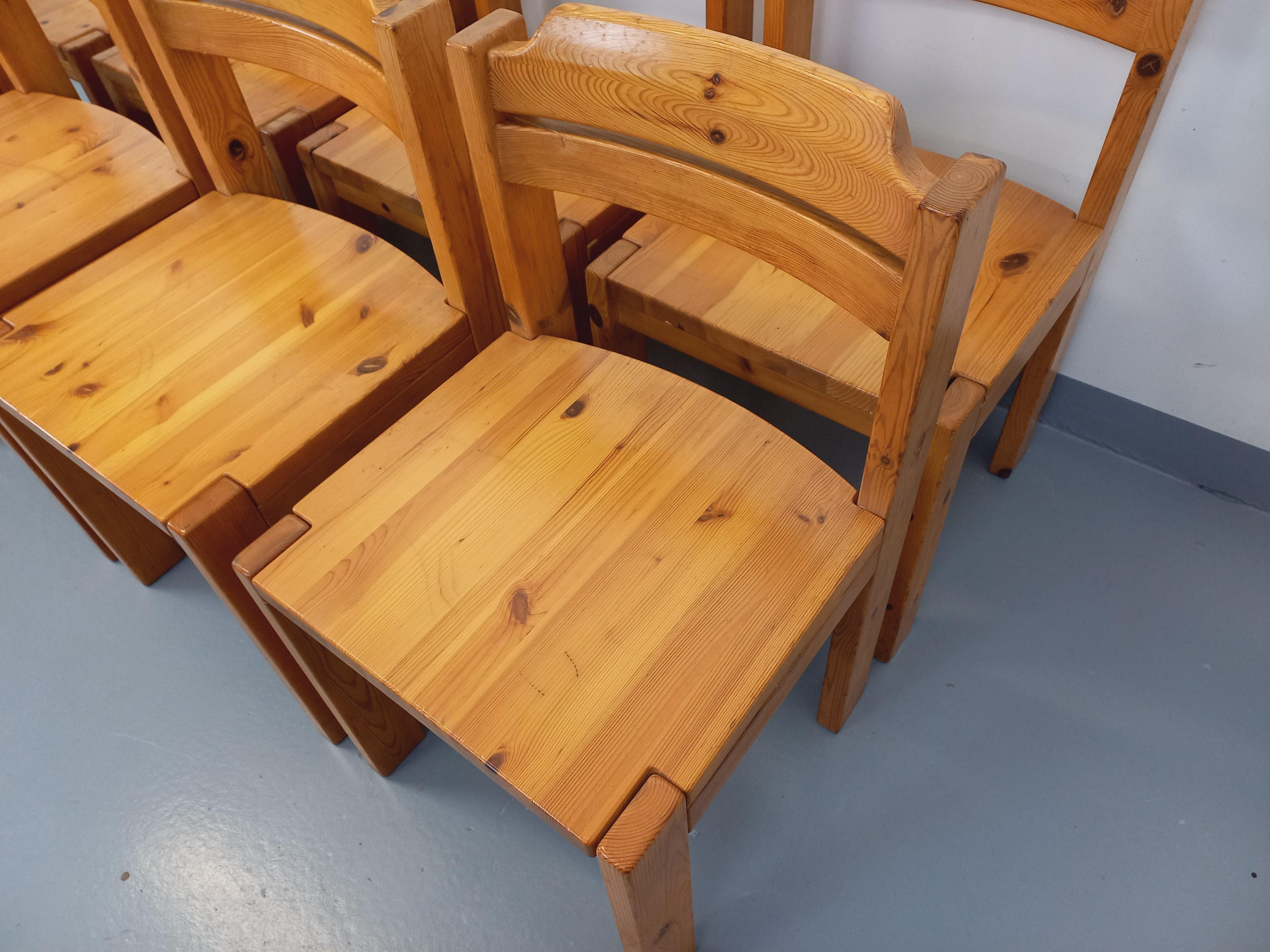 Suite de 8 chaises scandinaves vintage Ilmari Tapiovaara pour Asko en pin en venta 9